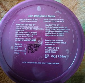 Foxtale Skin Radiance Mask