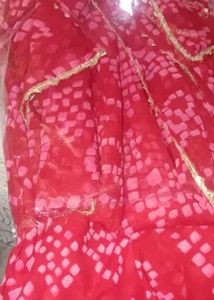 Red Anarkali Kurta Set