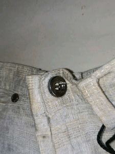 Kids Beige Pants with Belt
