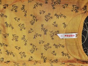 Art Silk Mustard Yellow Kurta