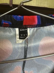 Heart Print Bootcut Pant