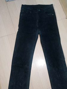 Dark Wash Corduroy Pants