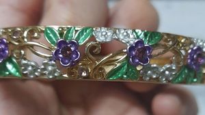 Floral Oval Bracelet