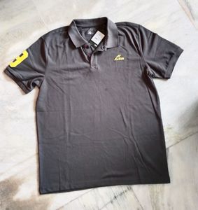 Polo Neck T-shirt Grey