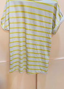 Yellow white T-shirt