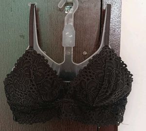 Aeropostale Women’s Sz. L Black Floral Lace
