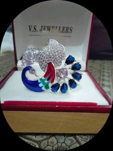 Peacock Silver Ring