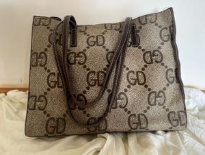 🌈Luxury-Inspired GD Monogram Tote – First Copy