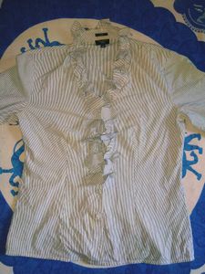 Striped Ruffle t-shirt for women