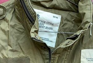 Men&#39;s Olive rare vintage Green Jacket