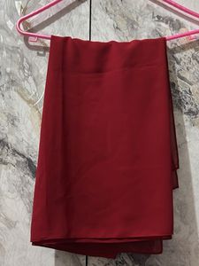 Burgundy Chiffon Scarf