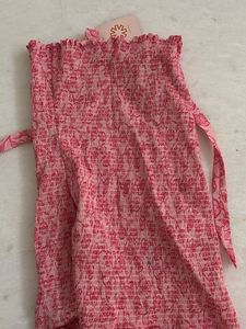 Pink Floral Mini Dress