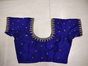 💙Royal Blue Aari Maggam Blouse