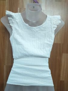 White Sleeveless Top