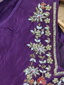 PREMIUM embroidery CHINON kurti upto XL XXL