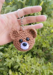 Crochet Bear Keychain