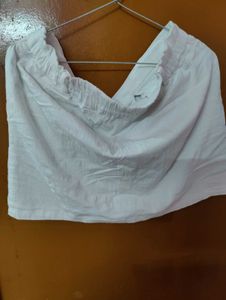 White Mini Skirt partywear brand new unused