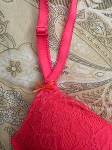 Lace Bras - Pink &amp; Purple, Size 32B (Set of 2)