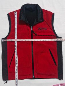 Reversible Vest Red &amp; Black Jacket