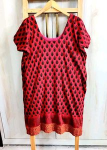 Silk Printed Kurti Size-42-44
