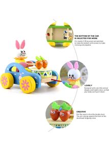 Wooden Drum Pull along toy for earlly