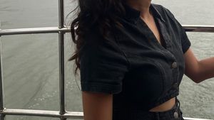 Black Denim Cutout Dress