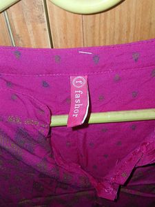 Pink Printed Kurta
