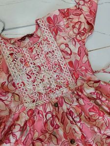 Floral Print Kurta