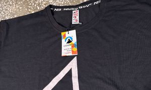 Boys New Trendy Black Graphic Tee