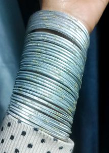 SILVER BANGLE SET 🤍