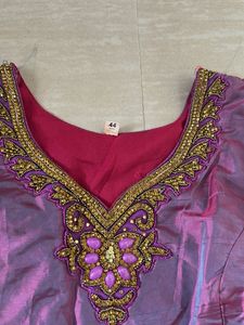 Elegant Purple Embroidered Kurta Set