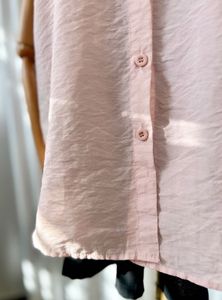Pink Pocket Shirt Top