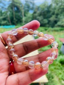 Citrine Crystal Bead Bracelet