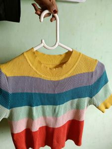 Rainbow Crop Top