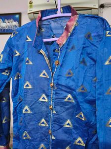 Blue Printed Kurta