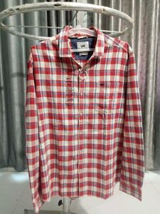 Lee Red Plaid Shirt M/L Size
