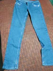 Embroidered Denim Jeans