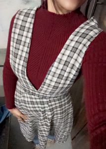 Pinafore winter dress