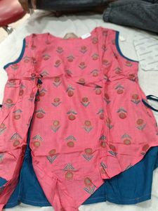Red Printed Top 3pc Combo
