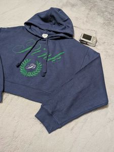 Victoria&#39;s secret Pink Cropped Hoodie