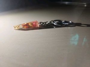 Hand made Floral Resin Keychain