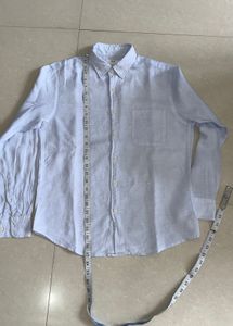 Uniqlo Linen Sky Blue Shirt