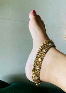 beautiful Kundan Anklets