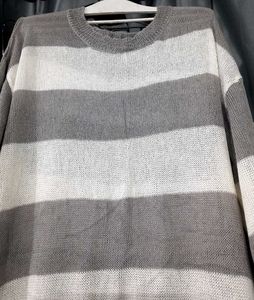 Korean Striped Sweater Dress
