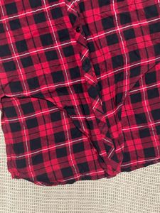 Red Plaid Flannel Shirt