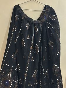 beautiful black colour long ethnic skirt
