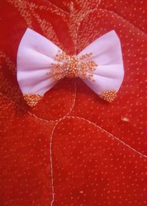 Cute Beaded Hair Bow