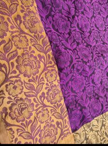 Floral Purple Saree