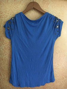Blue Embellish T-shirt