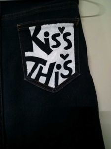 Hand Painted Wide Leg Jeans